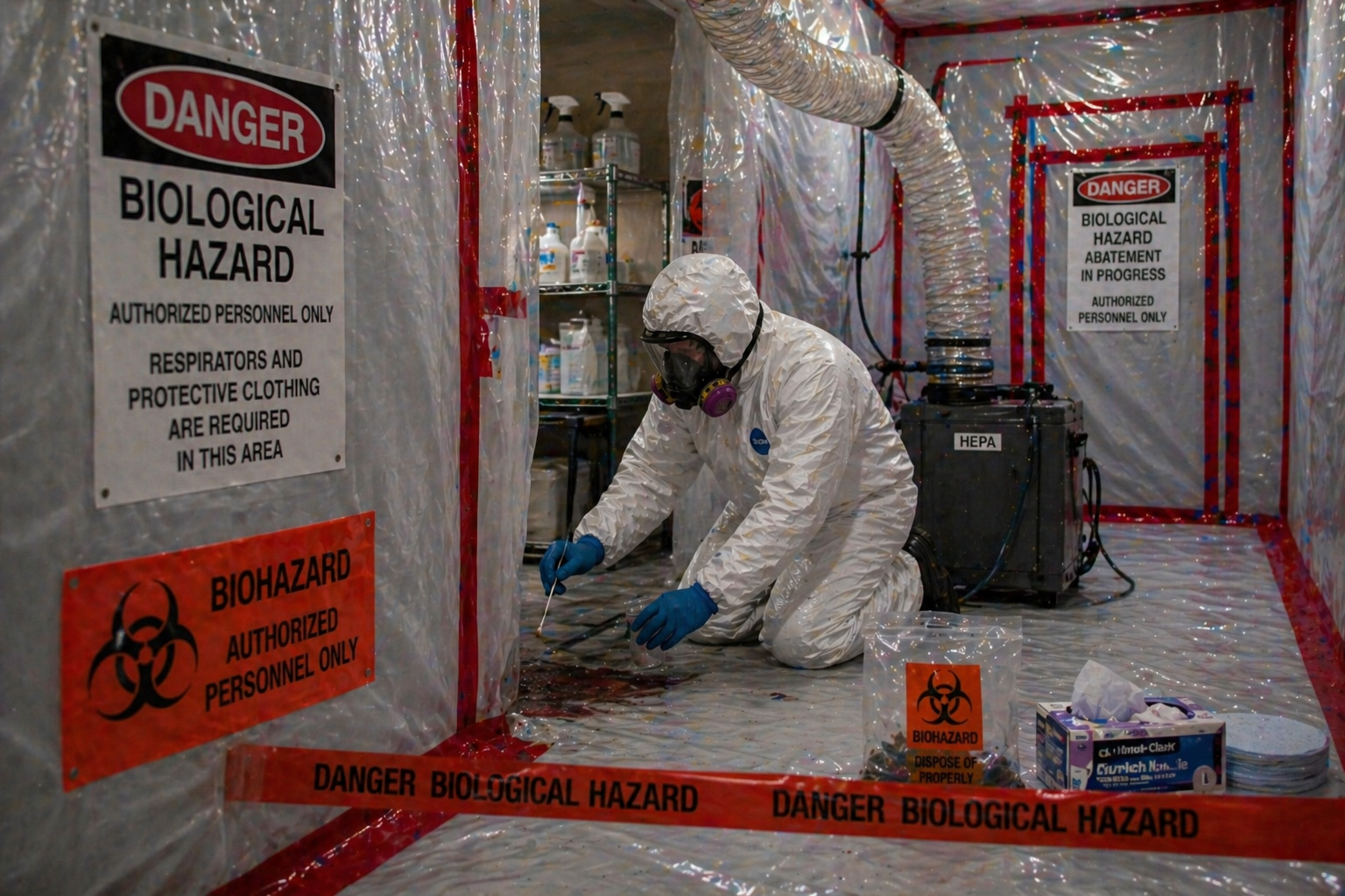 Biological contamination support
