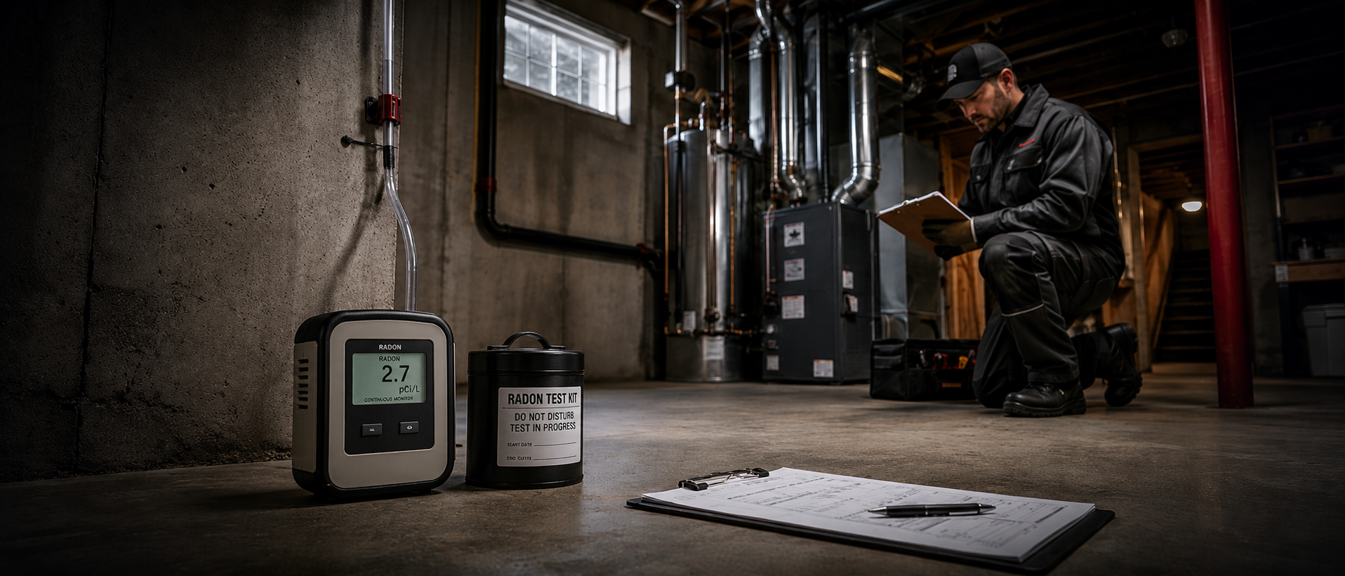 Radon assessment support